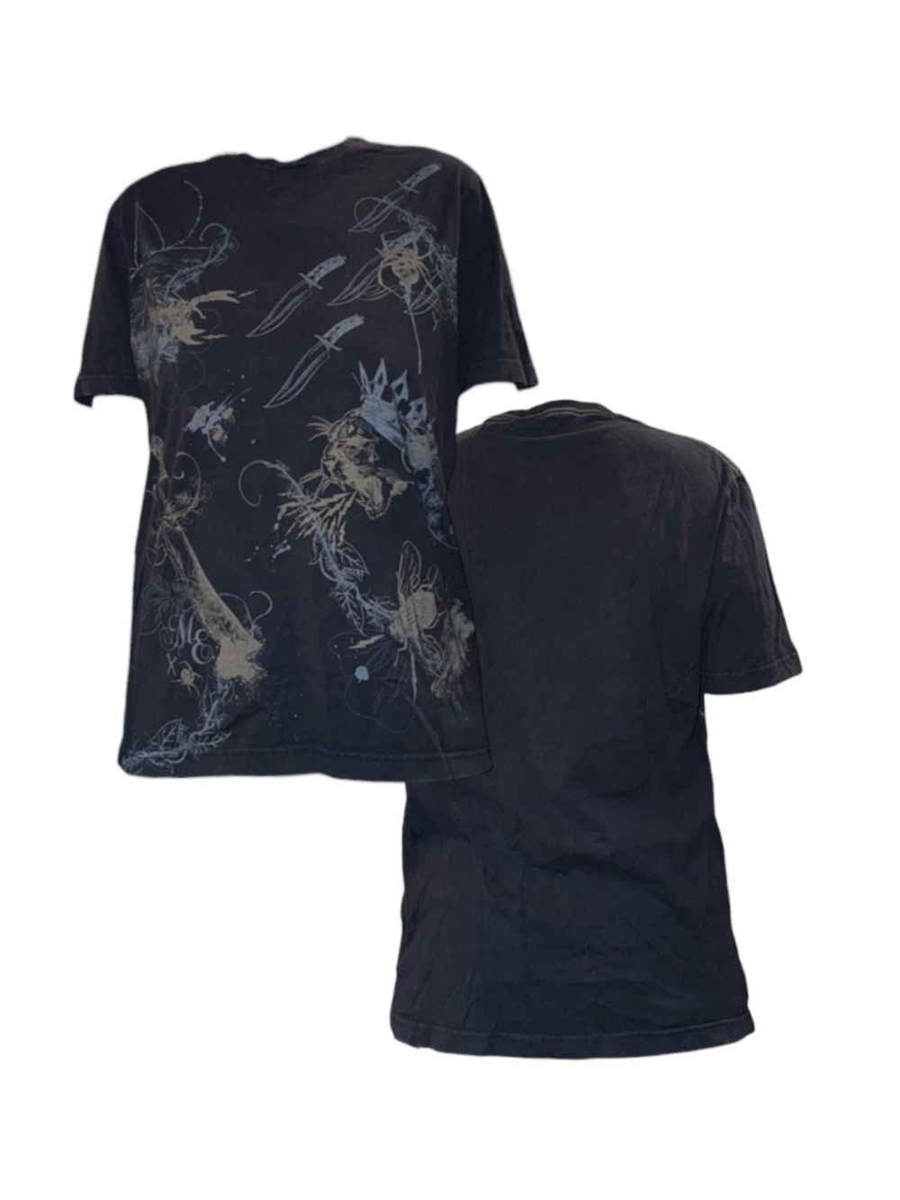 Vintage Marc Ecko Navy Short Sleeve Graphic Tee